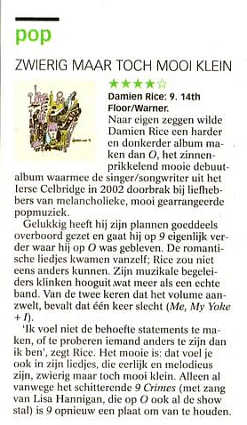 De Volkskrant - 2006-11-09  Cd recensie - Damien ...